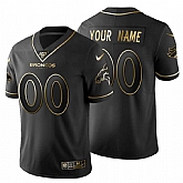 Customized Men's Nike Broncos Black Golden Limited NFL 100th Season Jersey,baseball caps,new era cap wholesale,wholesale hats